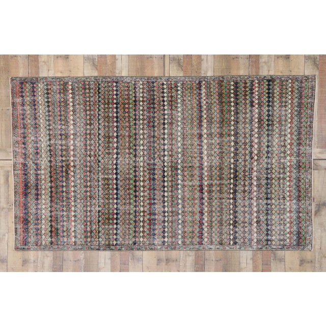 Vintage Turkish Sivas Rug With Mid-Century Modern Style - 05'03 X 09'00 For Sale - Image 9 of 10
