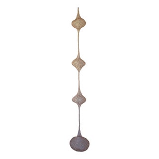 Handmade Copper Wire Sculpture Inspired by the Hand Woven Technique of Ruth Asawa #18 For Sale