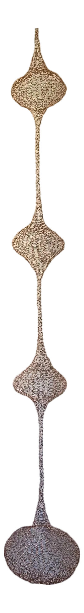 Handmade Copper Wire Sculpture Inspired by the Hand Woven Technique of Ruth Asawa #18
