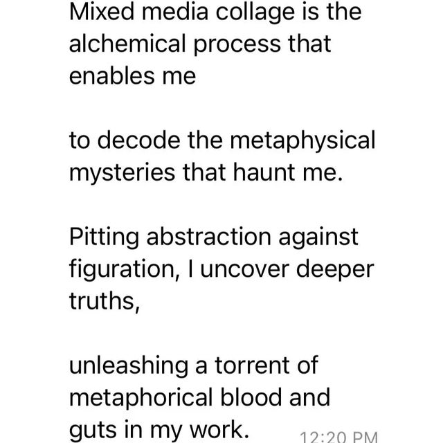 Darrell Wilks 'Never More' Mixed Media Collage 1994. Woodstock For Sale - Image 10 of 11