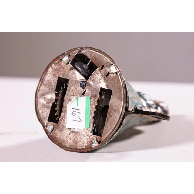 Blue Heinrich Fisher & Co Woman in Apron Antique Windup Tin Toy Collectables 1920s For Sale - Image 8 of 8