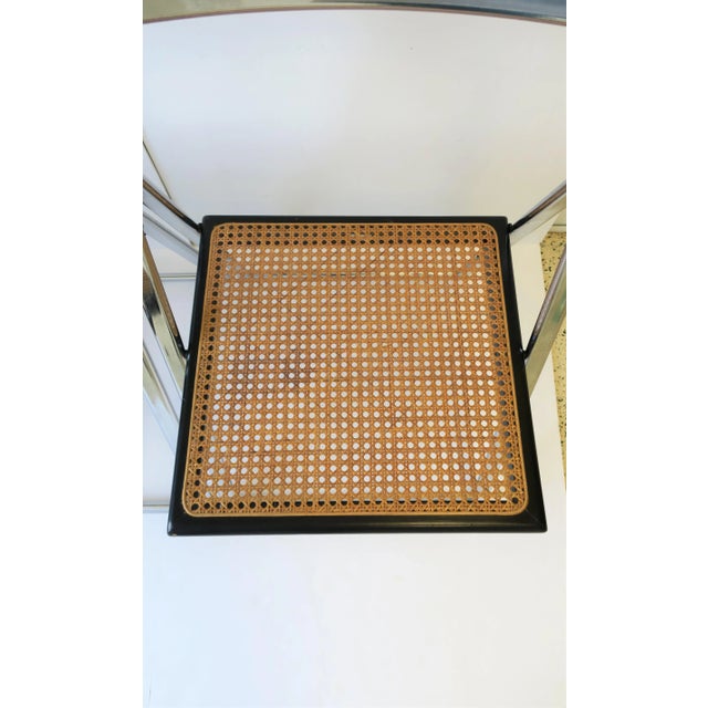 Italian Wicker Cane Chairs - Set of 4 For Sale - Image 11 of 12