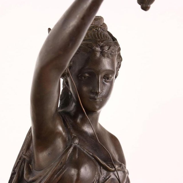 Antique Candelabra in Bronze For Sale - Image 3 of 14