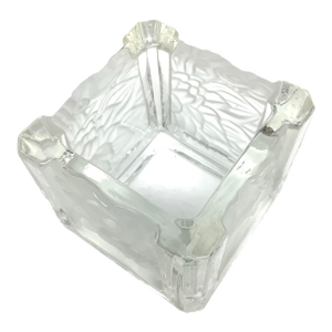Carved Crystal Trinket Box After Lalique