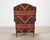 King Ranch Kilim Rug Style Upholstered Lounge Chair + Ottoman For Sale - Image 9 of 18