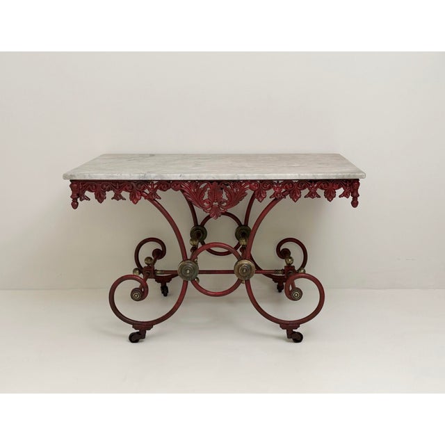 Metal French Console Table, Early 20th Century For Sale - Image 7 of 7