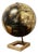 Mid-Century 12 Terrestrial Black and Gold Globe, 1960s For Sale