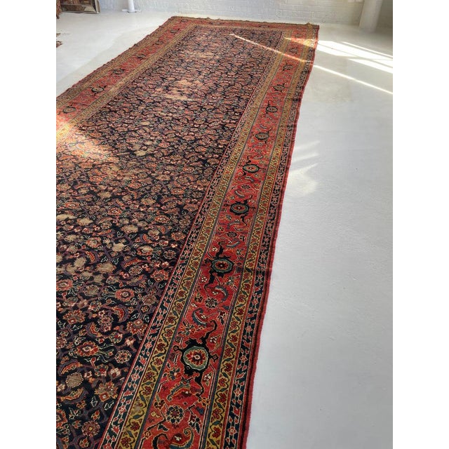 Antique Kurdish Kelleh Gallery Runner C. 1900's Rug 7.4 x 19.5 For Sale - Image 9 of 14