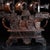 Monumental Vintage Chinese Hand-Carved Horn Dragon Boat - 29" Tall "Smooth Sailing" Sculpture For Sale - Image 10 of 10