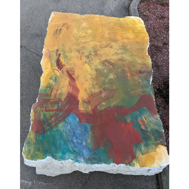 Monumental James Hyde Fresco on Styrofoam Abstract Modern Painting Installation Art 9' For Sale - Image 4 of 12