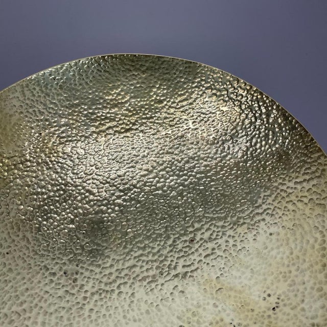 Large Brass Handmade Shell Plate Desk Element in the style of Auböck, Austria, 1950s For Sale - Image 6 of 18