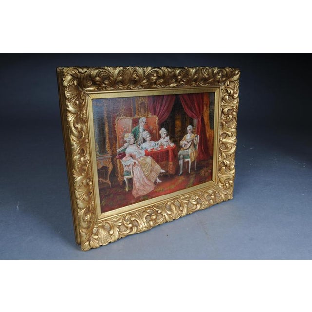 Stephan Sedlacek, Rococo Painting, Oil on Canvas, Framed For Sale - Image 18 of 18