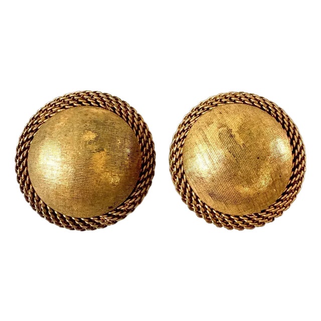 Miriam Haskell Signed Clip on Earrings For Sale