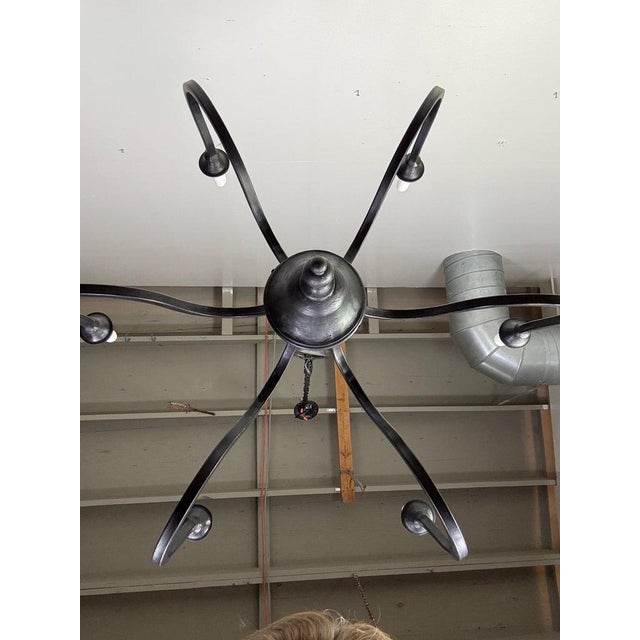 Wrought Iron Mulholland Chandelier by Miamar Home Sku: Mla0817 For Sale - Image 10 of 10