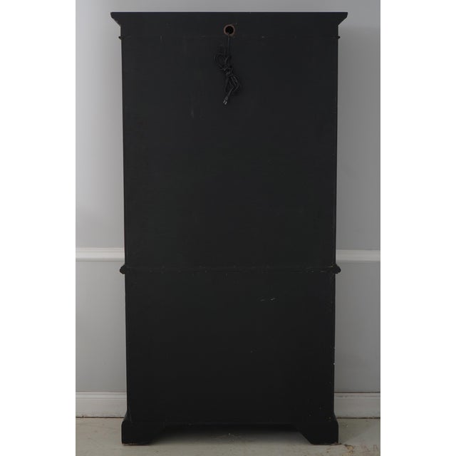 Black & Gold Chinoiserie Display Cabinet For Sale - Image 16 of 16