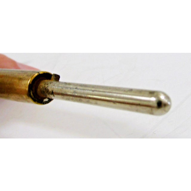 Antique Walking Stick or Parasol Handle Gold and Mother of Pearl For Sale - Image 10 of 11