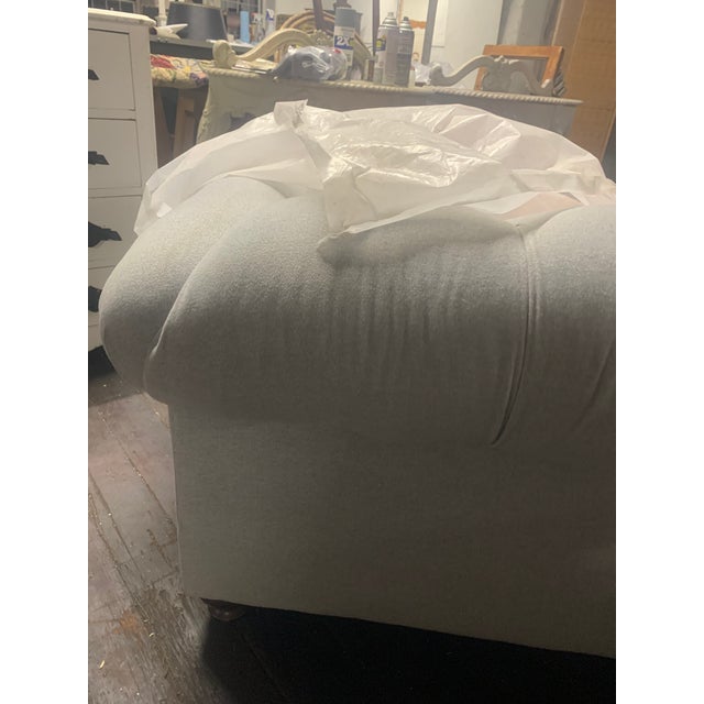 Roger & Chris Sofa - Vintage Wool Felt For Sale - Image 10 of 11