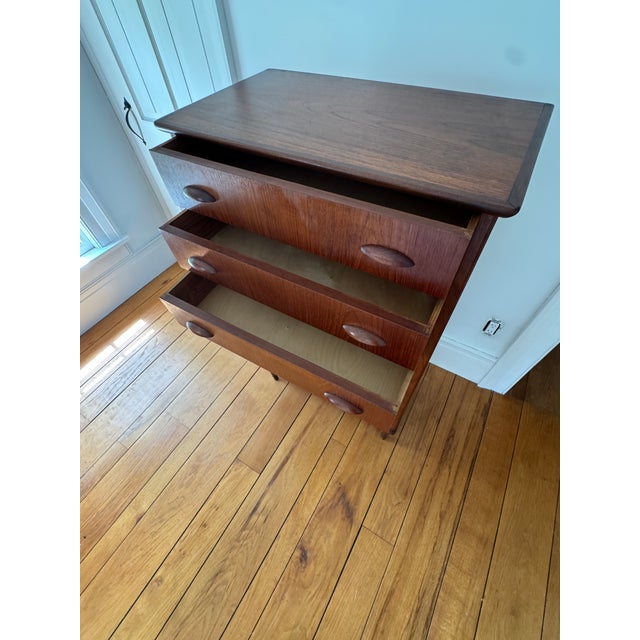 1960s 1960s Danish Modern Teak & Pine Chest of Drawers, Seven-Drawer For Sale - Image 5 of 10