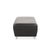 Animal Skin Volare Ottoman in Black Leather from Koinor For Sale - Image 7 of 9