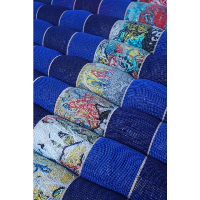 In the spirit of reusing and upcycling, this soft and comfortable cushion uses material waste as an aesthetic and...