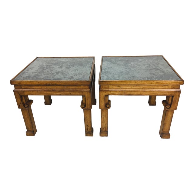 Asian Inspired Side Tables a Pair Chairish