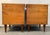 Mid-Century Modern Walnut & Brass Nightstands Attributed to Young Manufacturing For Sale - Image 12 of 18