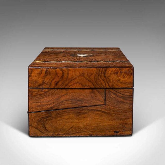 Brown 1830's Antique Ladies Utility Box For Sale - Image 8 of 12