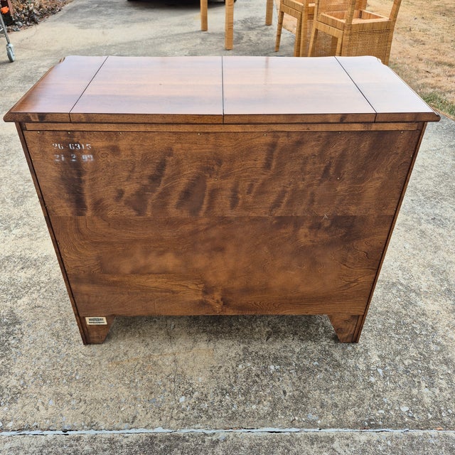 1989 Ethan Allen French Country Style Flip-Top Server Sideboard Buffet Bar Cabinet For Sale - Image 11 of 15