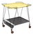 Yellow and Black Trolley attributed to Mathieu Matégot, 1950s For Sale