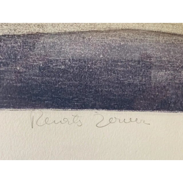 "Crosscurrents II" Etching on Zinc Print by Renata Zerner, Artist Proof For Sale - Image 10 of 13