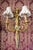 1860 French Louis XVI Gold Bronze Silk Wall Lamps Sconces 2pc- Pair For Sale - Image 12 of 18