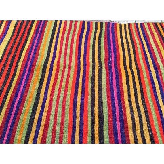 Vintage Handwoven Turkish Kilim Rug - 4'4" X 8', 07 For Sale - Image 4 of 6