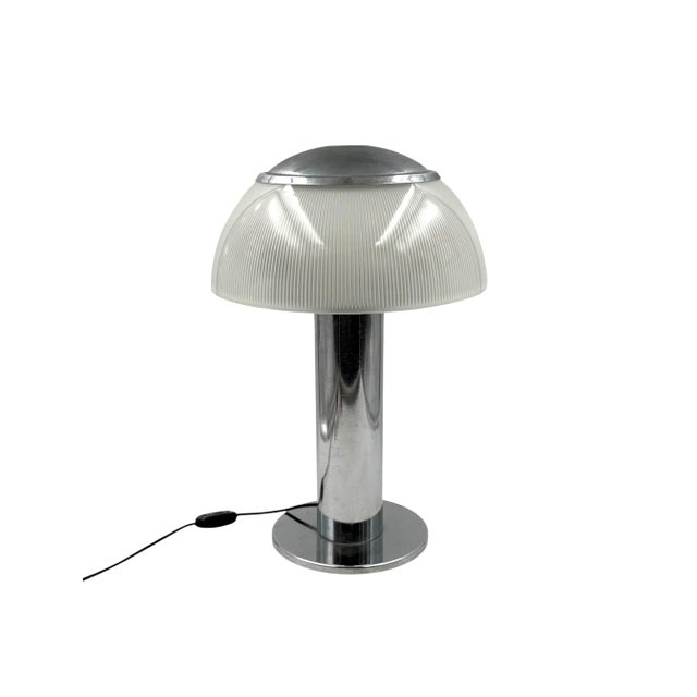 Silver Mid-Century Modern Table Lamp from Stilnovo, Italy, 1960s For Sale - Image 8 of 13