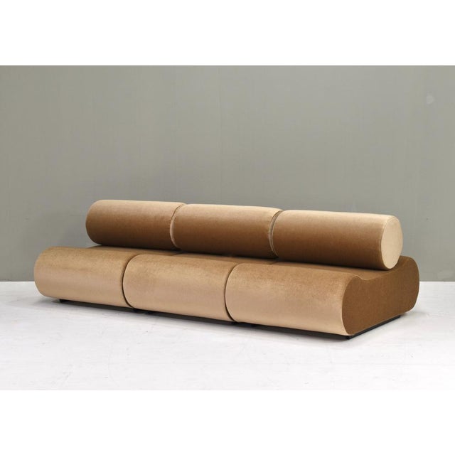 Corbi Sofa for Cor in New Mohair Upholstery by Klaus Uredat for Cor, Germany, 1969, Set of 3 For Sale - Image 3 of 18
