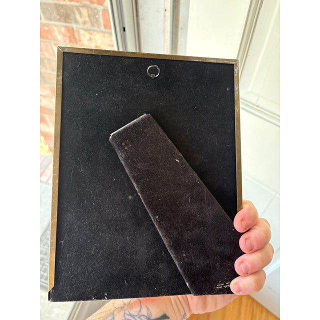 Vintage 1994 “Afternoon Story Time” Canvas Print Painting Art by Melinda Buyers Framed in Brass VTG Frame For Sale - Image 10 of 10