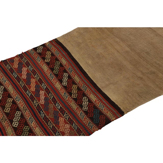 Rug & Kilim 1910s Antique Persian Bag Kilim Runner With Geometric Patterns, From Rug & Kilim For Sale - Image 4 of 8