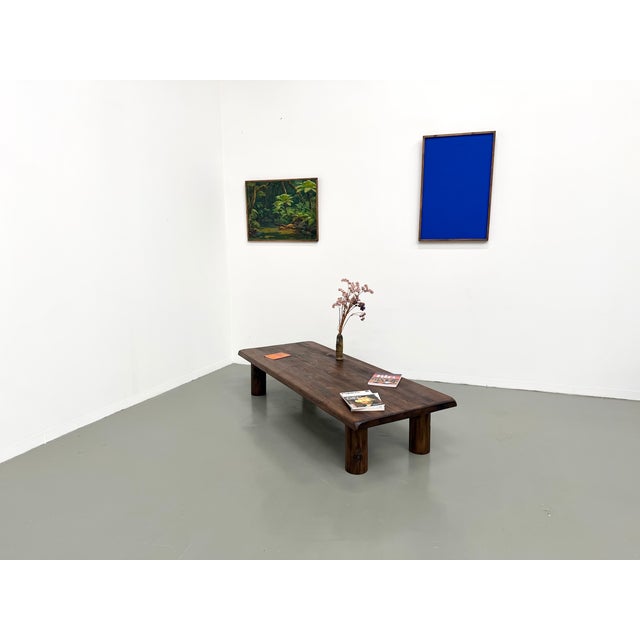 Modern Coffee Table in Elm, 1970s For Sale - Image 13 of 18