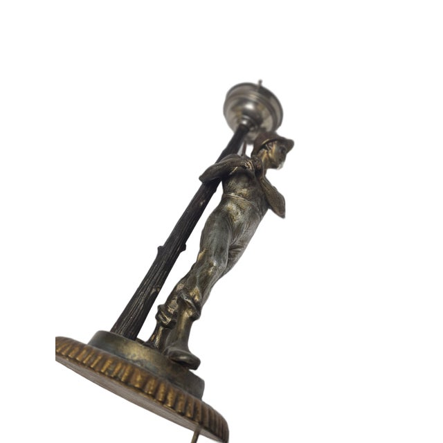 Art Deco Figurative Bedside Lamp, Poland, 1950s For Sale - Image 13 of 17