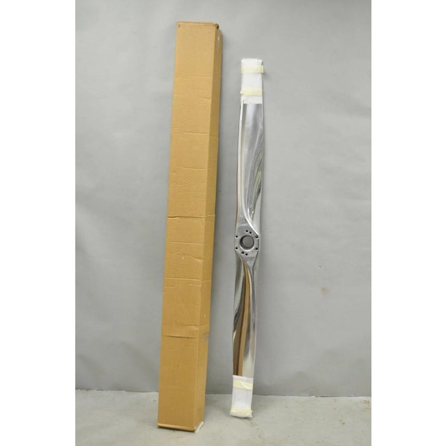 Fixed Pitch Polished Aluminum 74" Decorative Propeller Blade "Not Airworthy" (B). Approx 30 lbs. Perfect for your home,...