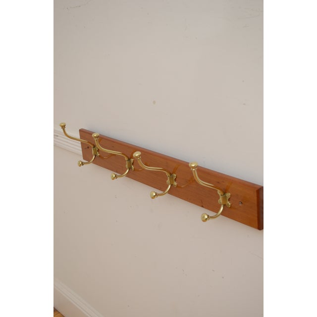 Brown Victorian Coat Rack with Hooks in Walnut, 1880s For Sale - Image 8 of 11