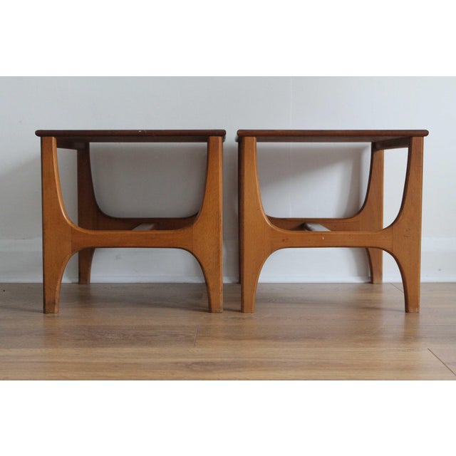 Mid-Century Modern Danish Minimalist Side Tables, 1960s, Set of 2 For Sale - Image 4 of 10