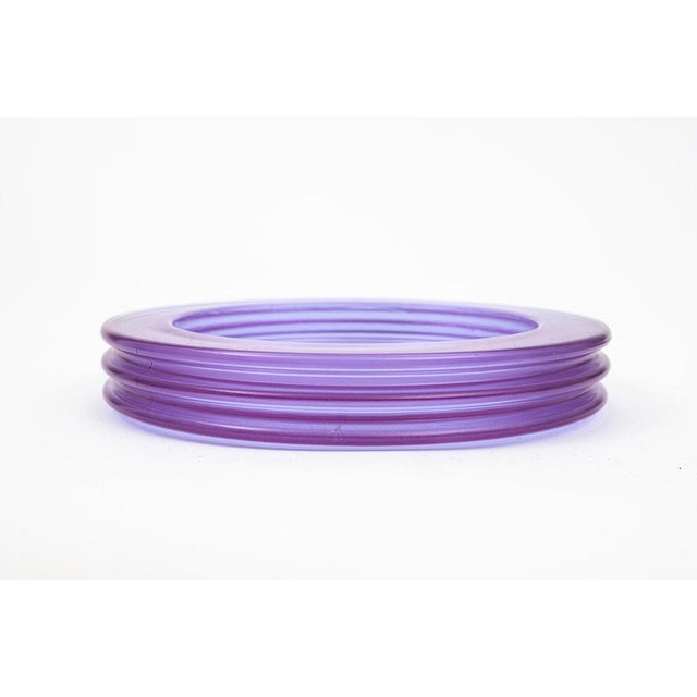 Purple ce Bucket and Vide Poche attributed to Sergio Asti, 1970s, Set of 2 For Sale - Image 8 of 12
