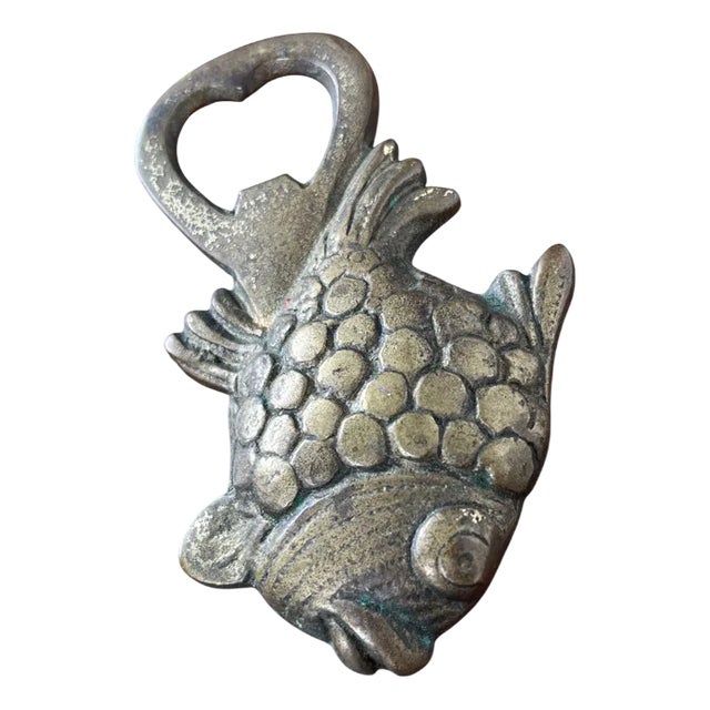 Mid-Century Fish Bottle Opener in Brass, 1960s For Sale