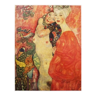 1994 After Gustav Klimt "The Girlfriends", First German Edition Poster For Sale