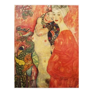 1994 After Gustav Klimt "The Girlfriends", First German Edition Poster