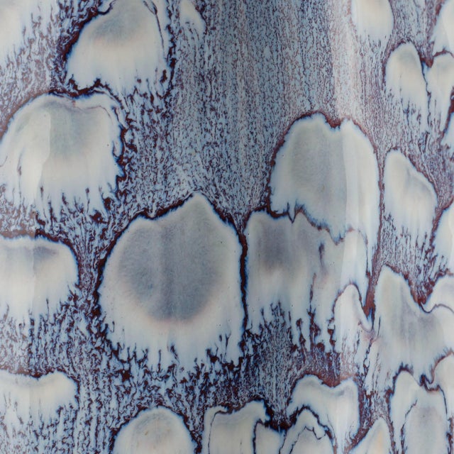 Jamie Young Flurry Ceramic Table Lamp with Linen Shade For Sale - Image 4 of 4