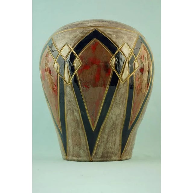 Vintage Italian Lustre Ceramic Vase by Emilia Palomba, 1950s For Sale - Image 13 of 18