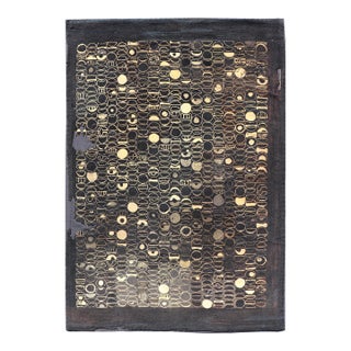 Early 20 Century American Hooked Rug With Inspired by Modern Art 4'8 X 7'2 For Sale