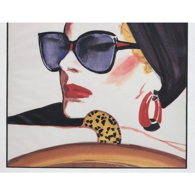 1986 French Summer Fashion Print-By Gruau | Chairish