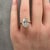 Early 21st Century 4.12ct Oval Lab Grown Diamond Ring Igi F Vs1 14k Yellow Gold Hidden Halo, Size 7 For Sale - Image 5 of 7